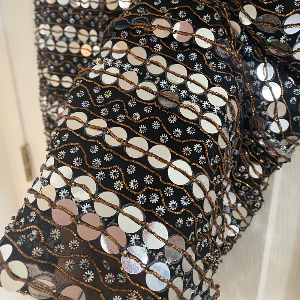 Scala Hand-Beaded Mini Dress - Picture 3 of 7